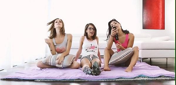  Teens cummed at sleepover